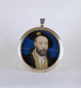 رجل غير معروف ، 1543 (غواش على بطاقة مزينة بالذهب)